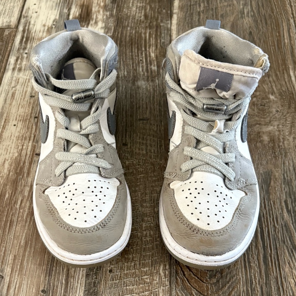 Grey & White Jordan’s - Youth Size 1.5